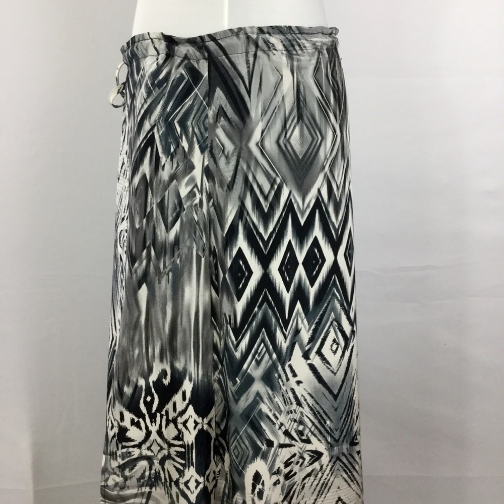 SW3 Bespoke Women's Skirt Silk A Line Maxi
Length Drawstring Waist Front Slits M - Picture 5 of 15